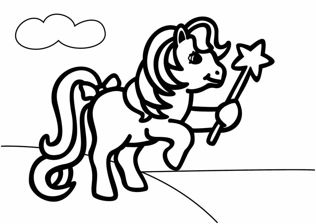 Раскраски пони эпл Блум