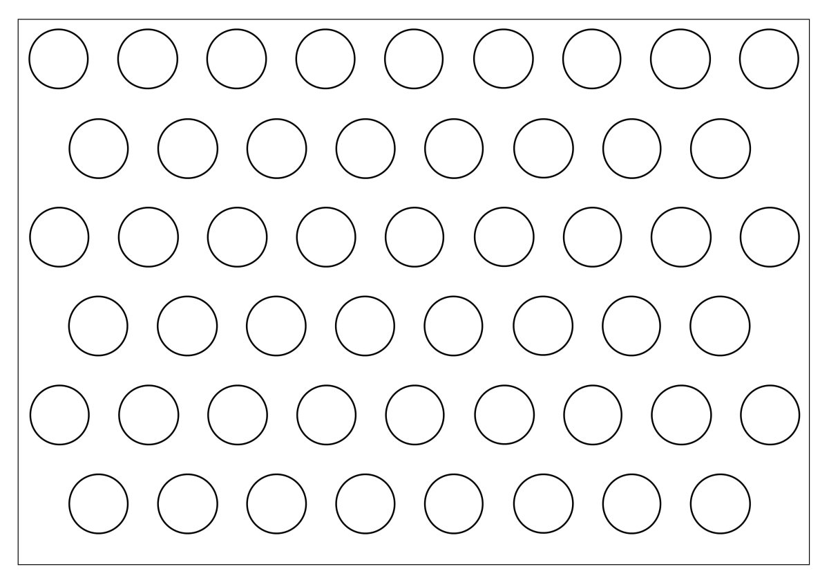 Круги разных размеров для вырезания