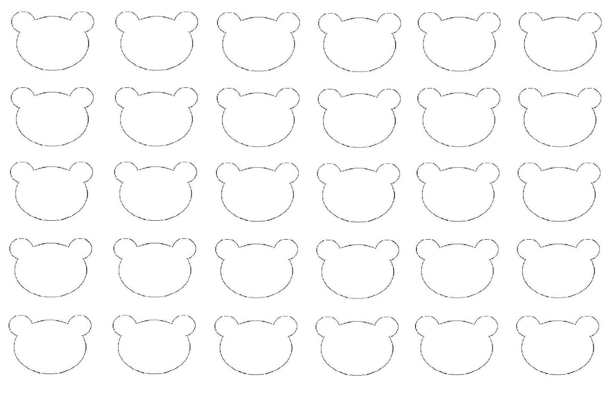 Трафарет для макарон