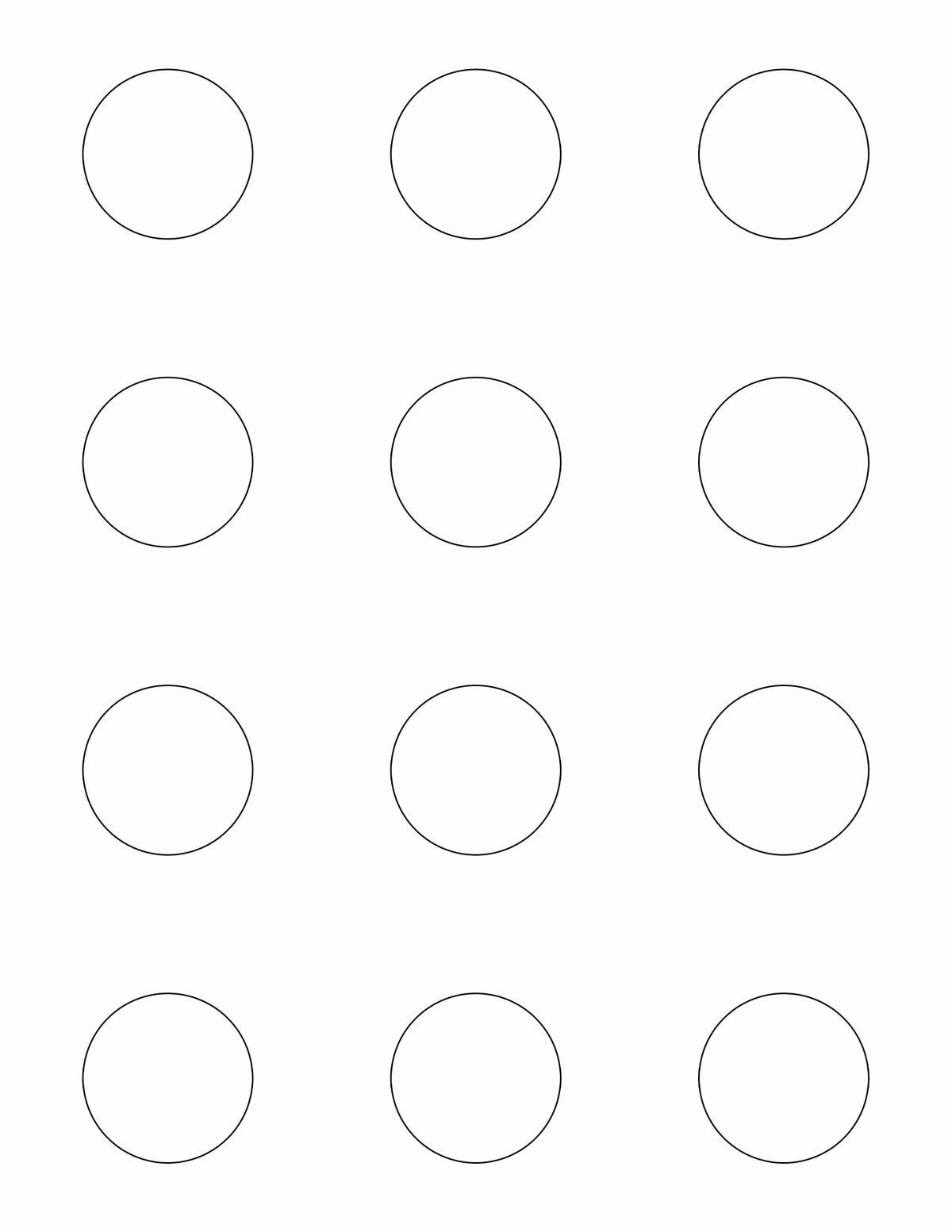 Трафарет для макаронс а4