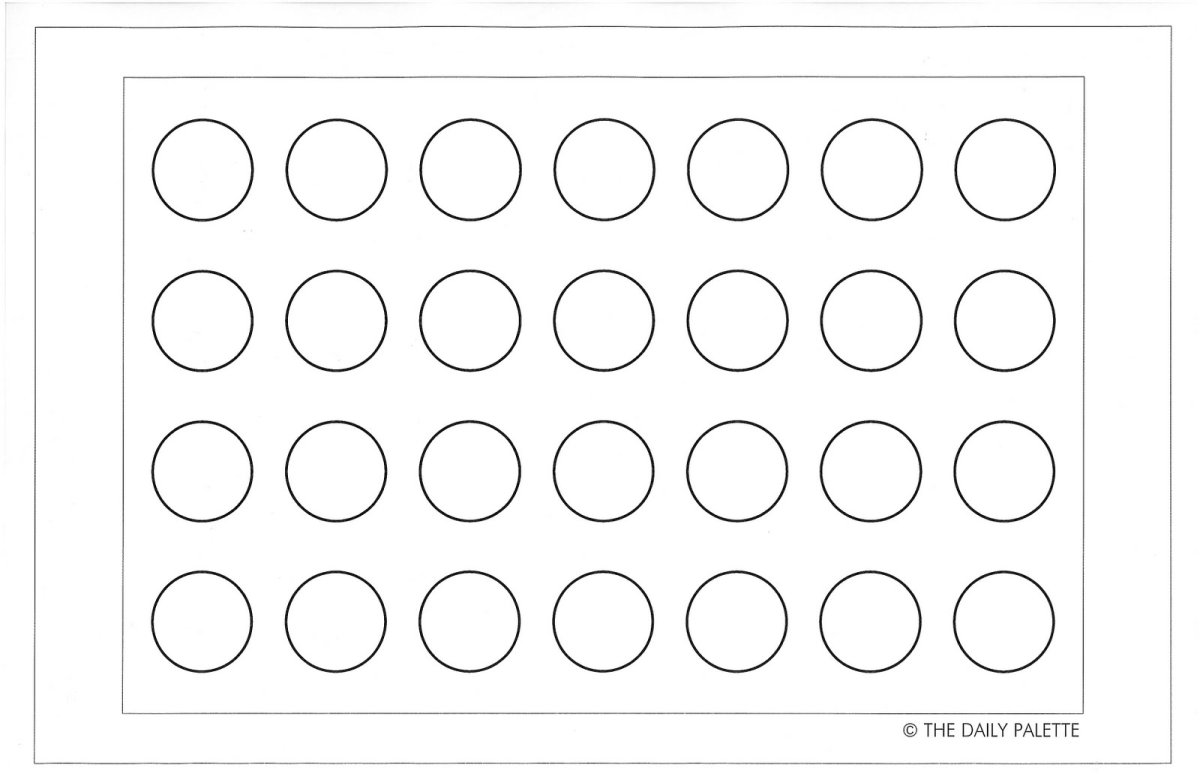 Трафарет кружочки