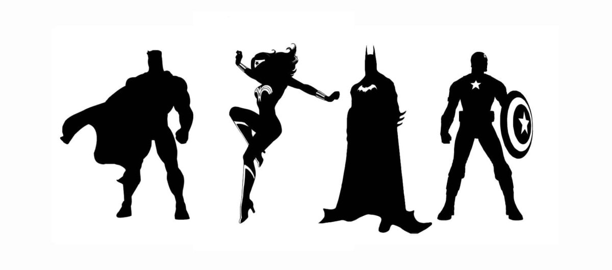 Силуэты персонажей игр