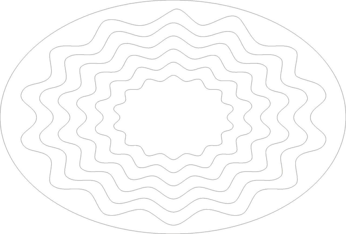 Трафарет "морские обитатели"