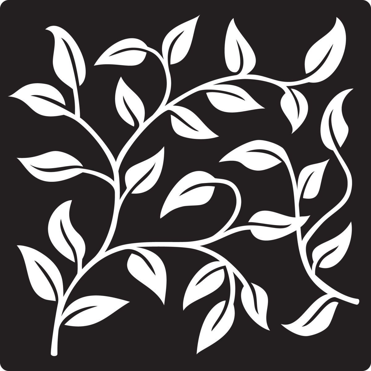 Трафарет цветы для мебели