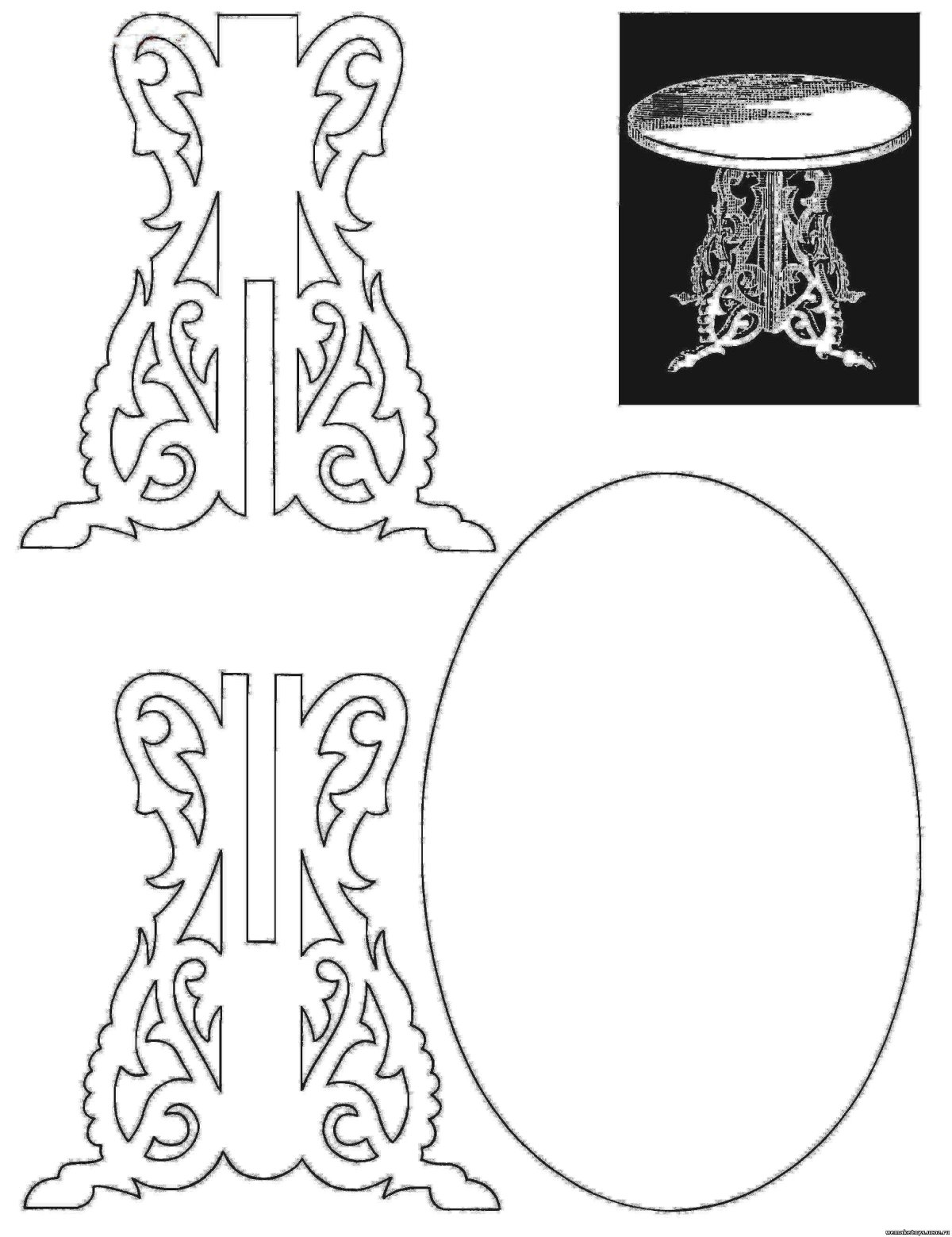 Трафареты large Damask