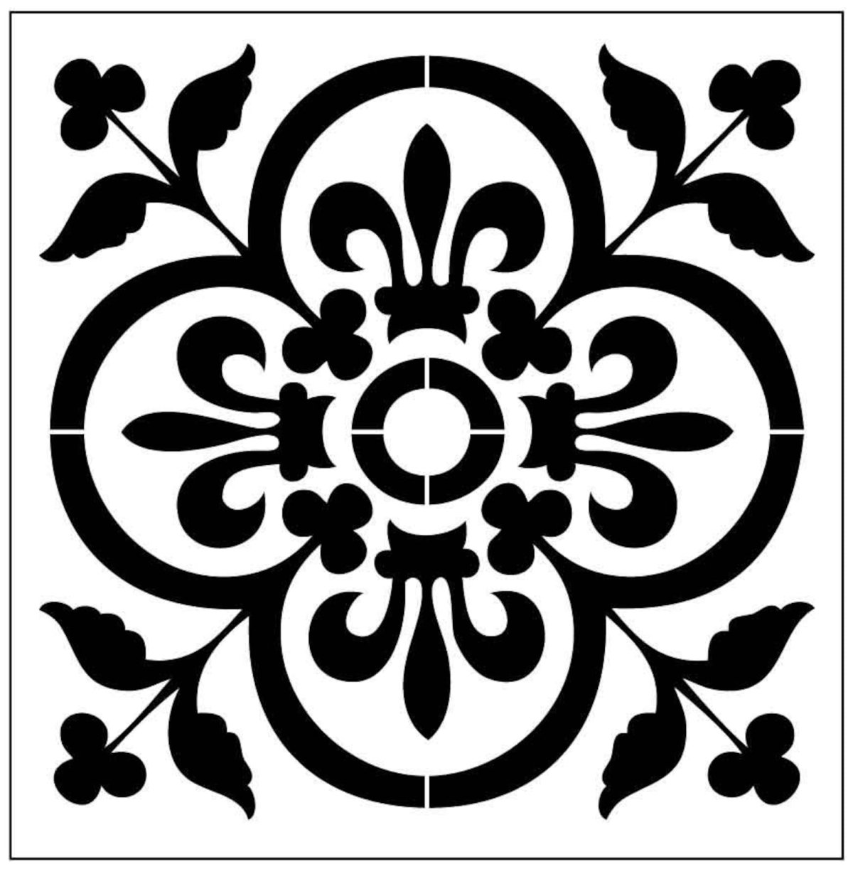 Угловые трафареты для декора