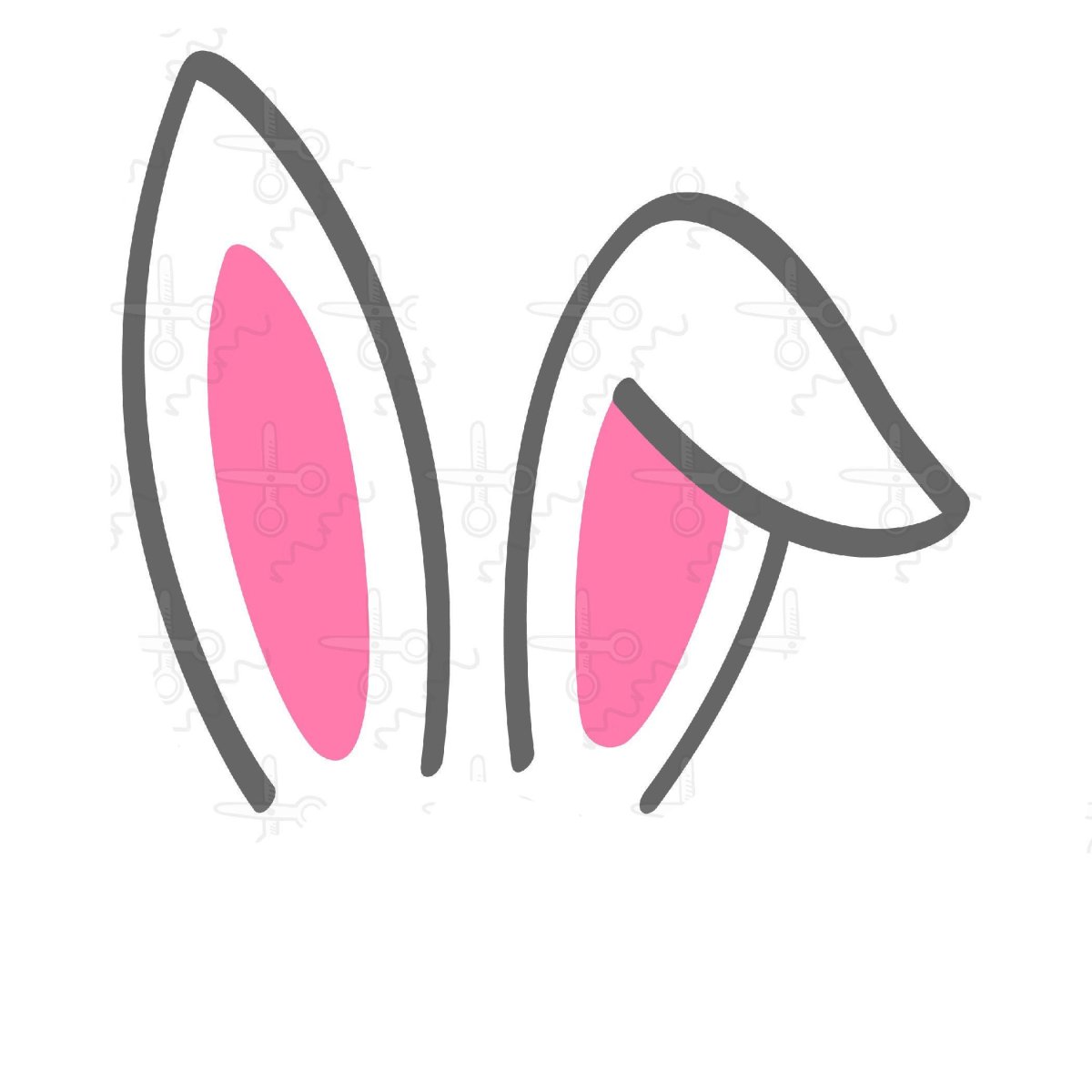 Заячьи уши нарисовать