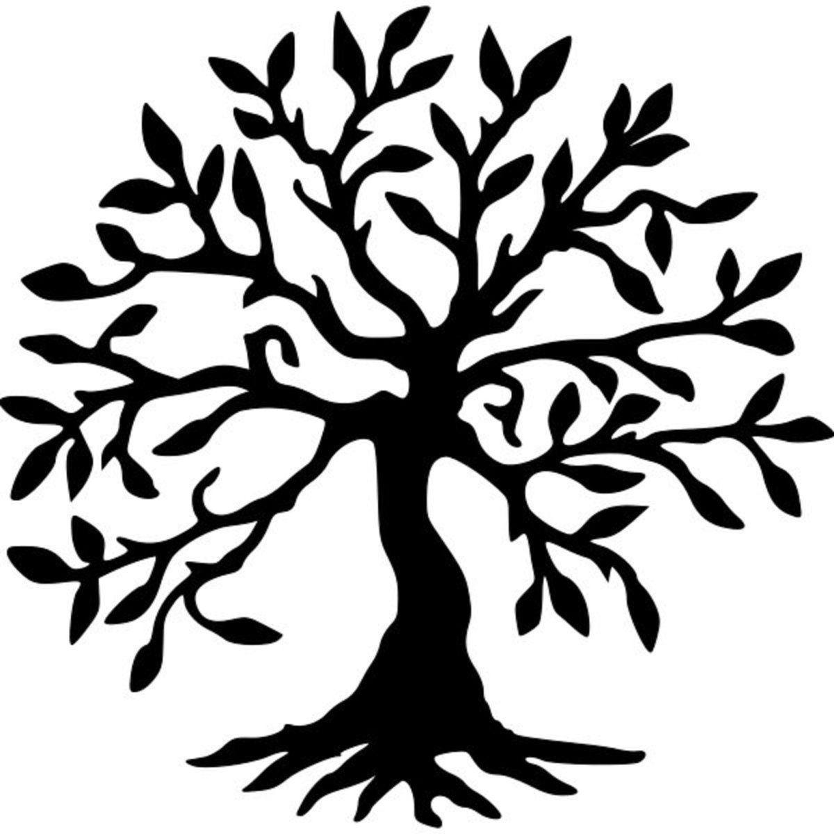 Дерево жизни трафарет