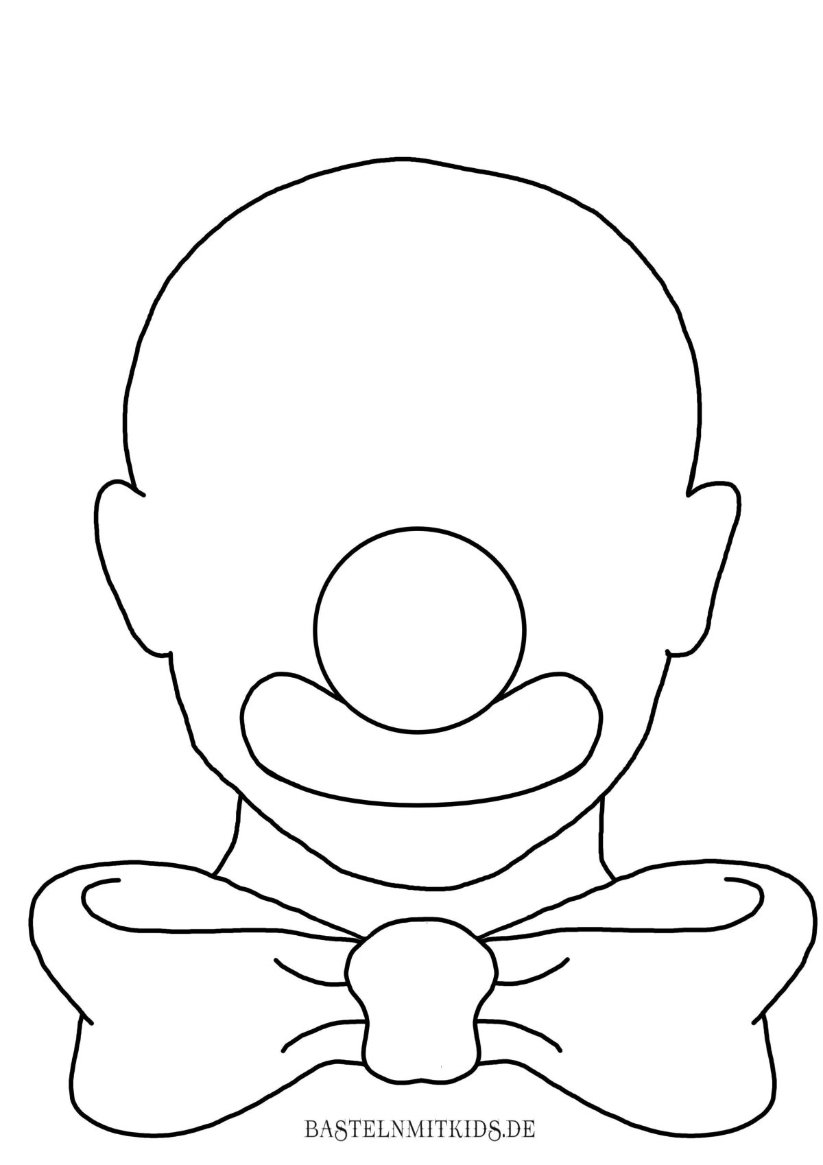 Силуэт клоуна