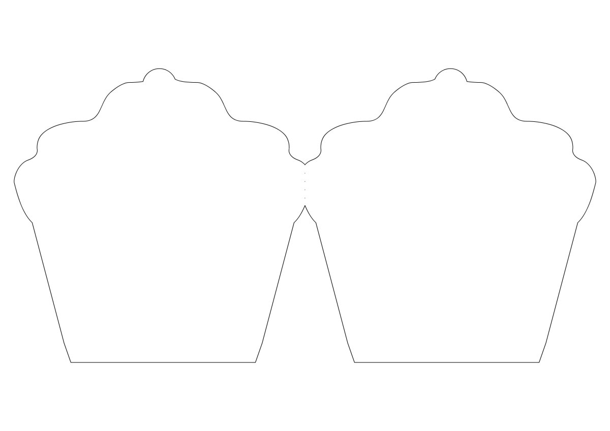 Капкейк трафарет