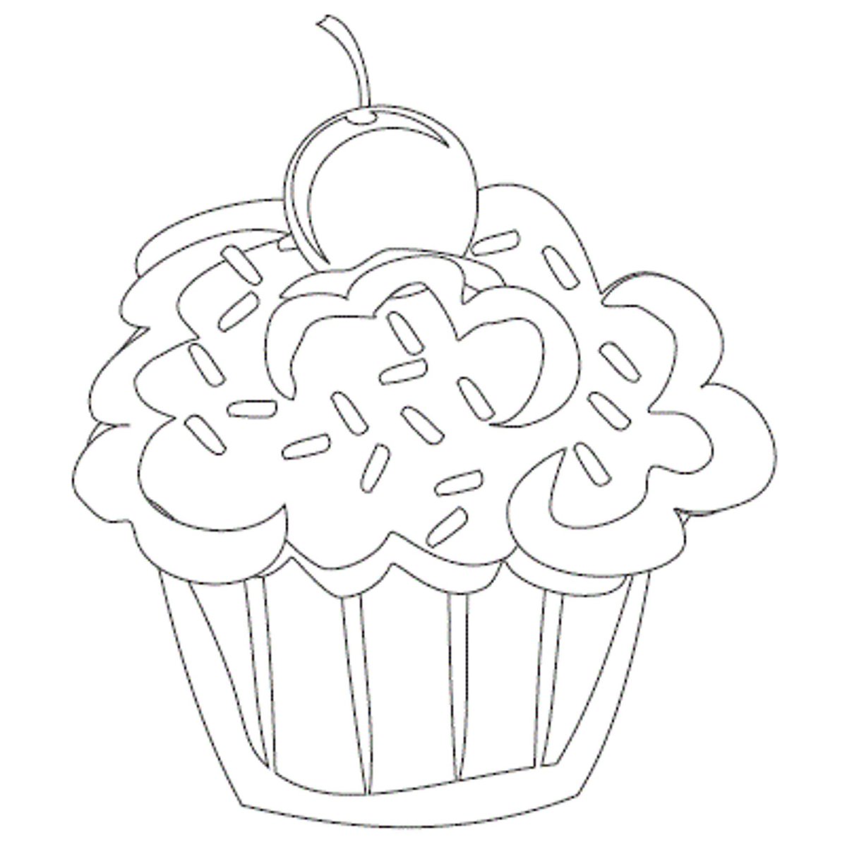 Пирожные раскраска для детей