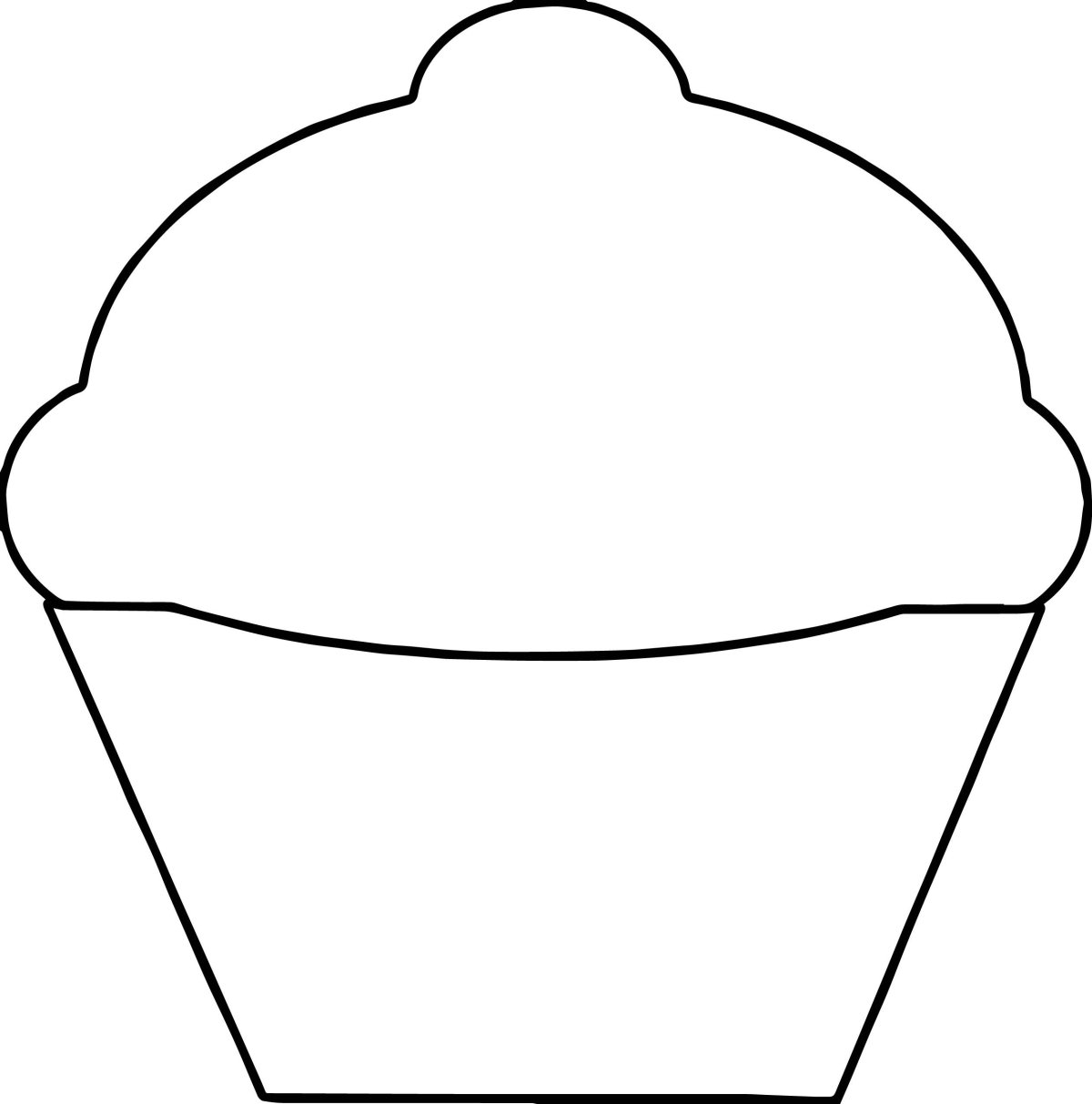 Раскраски пирожных для детей