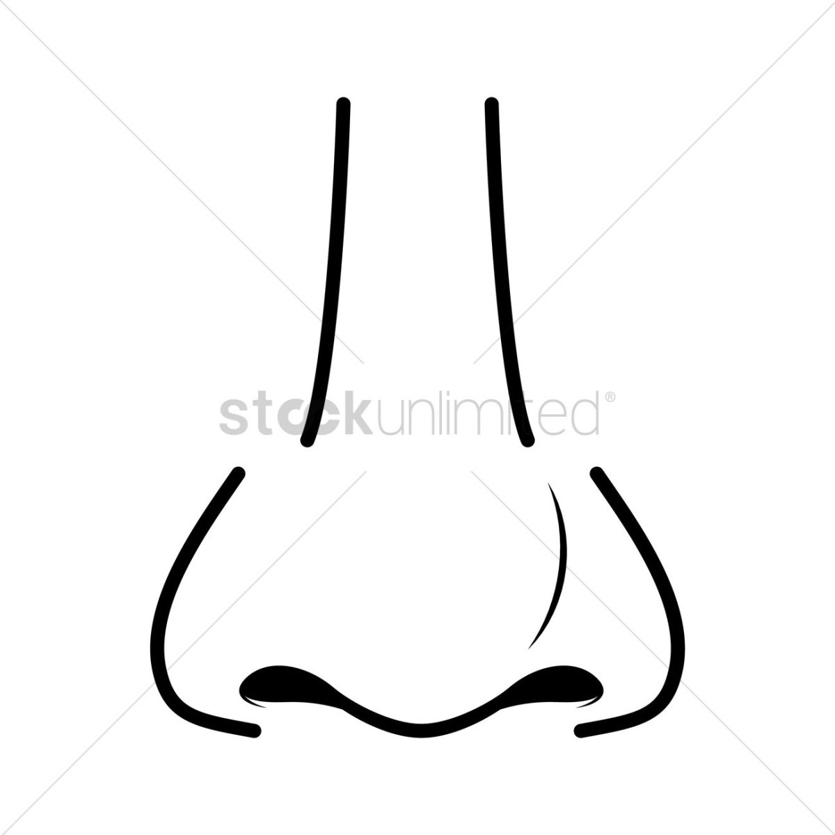 Нос раскраска для детей