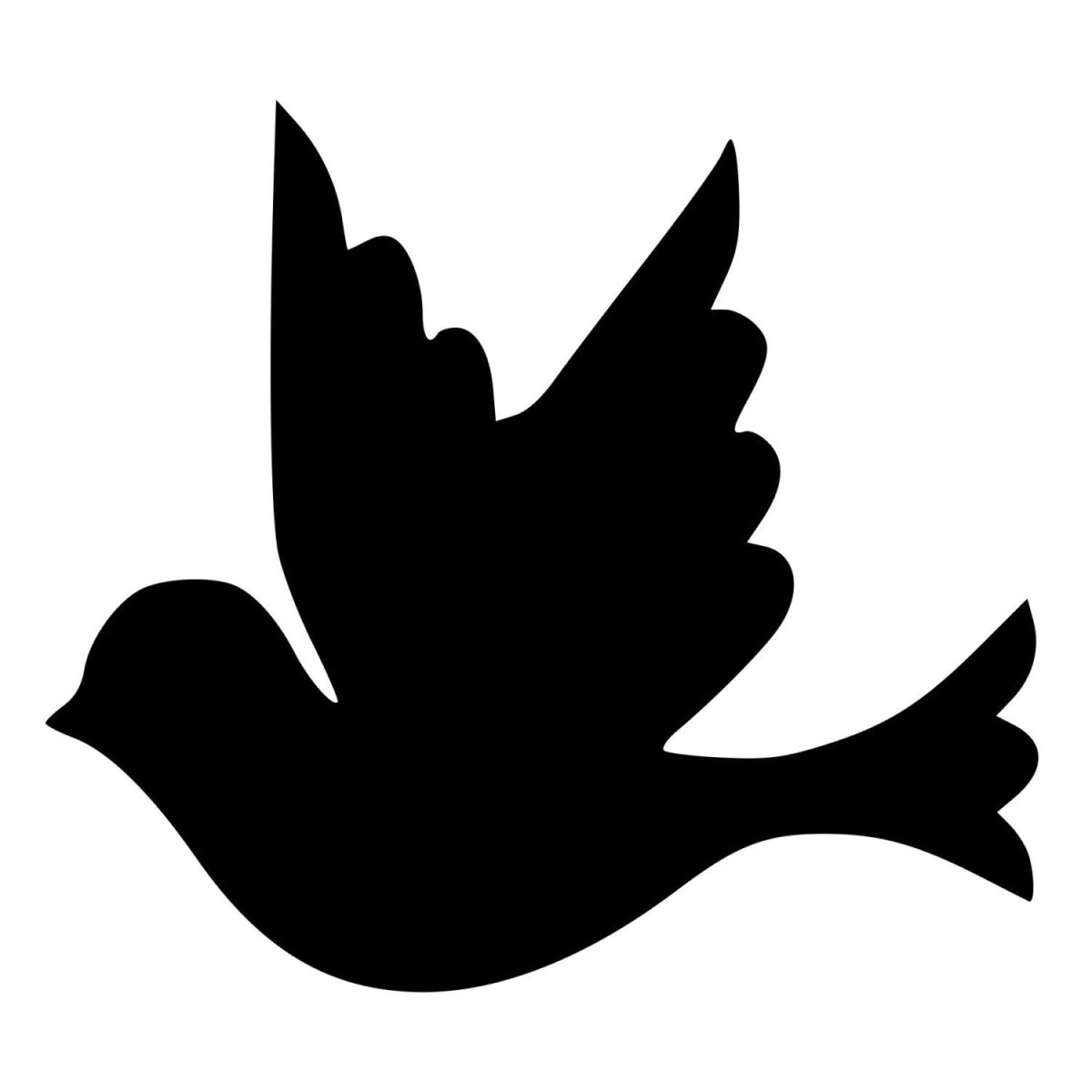 Трафарет птицы на стену