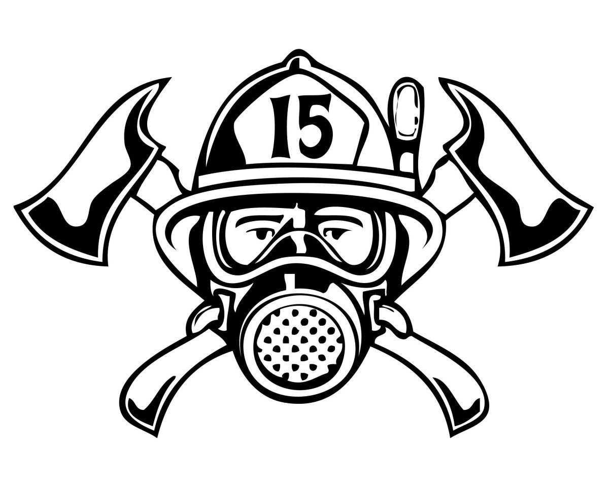 Наклейка на авто "пожарный"