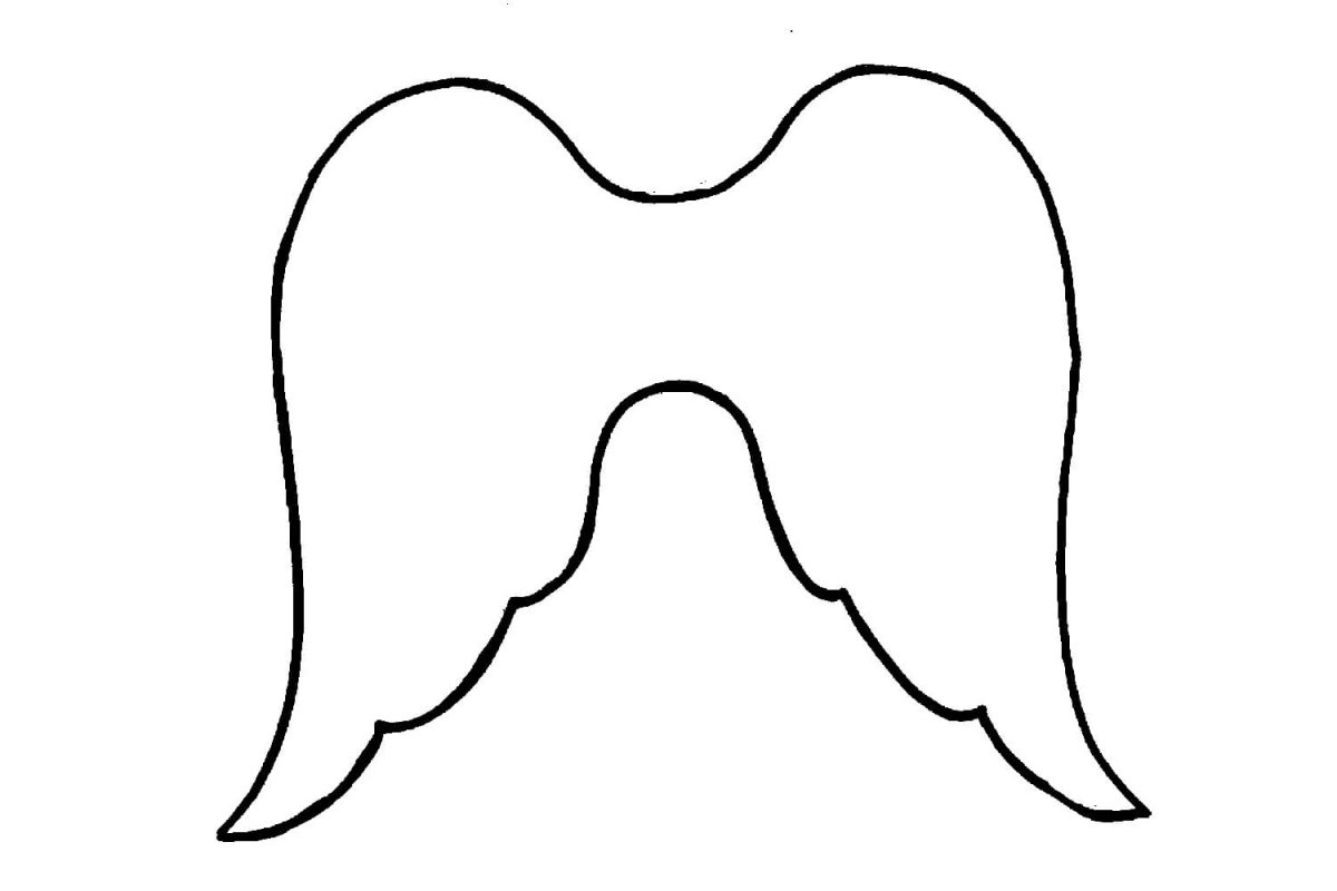 Лекало Крылья ангела