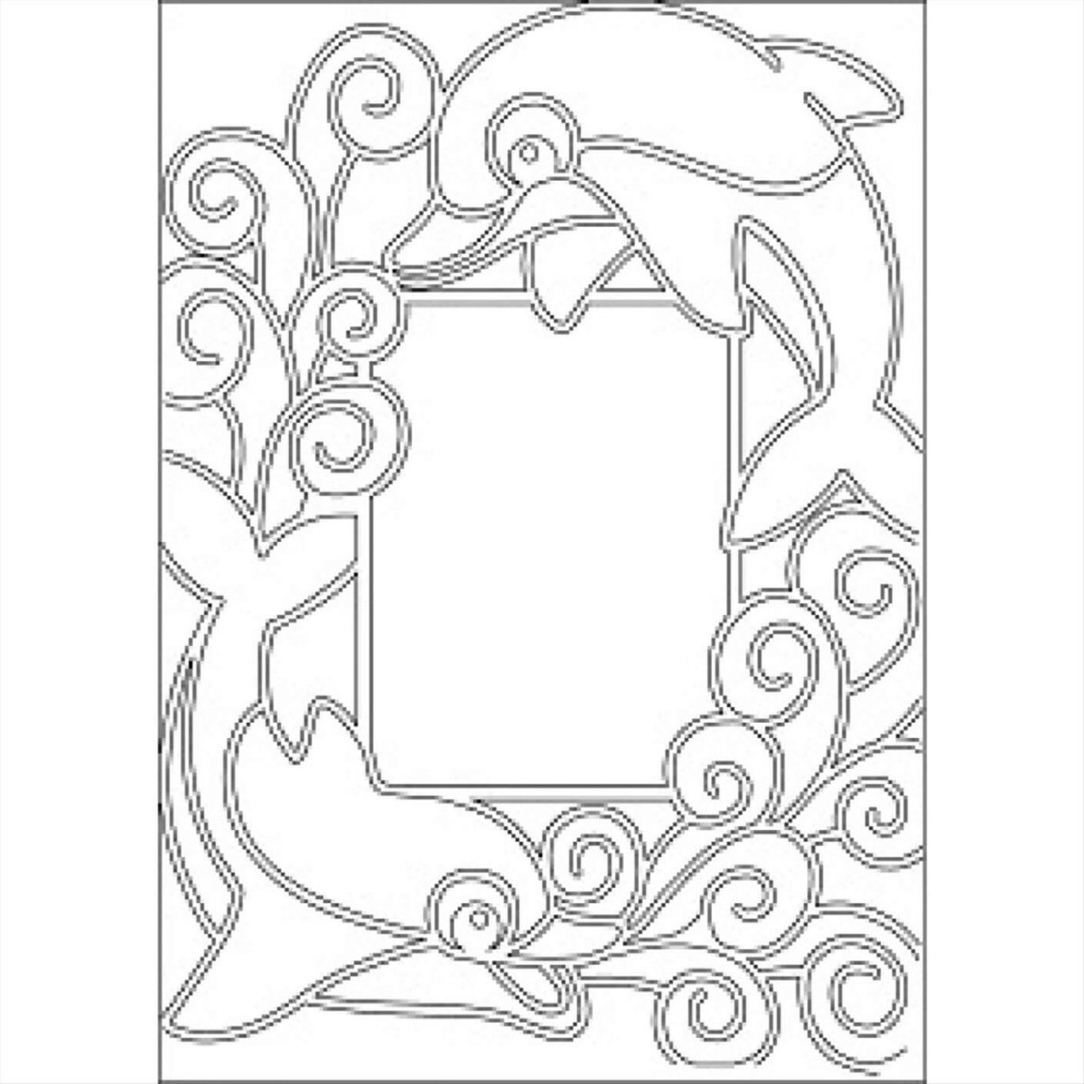 Трафарет зеркала с ручкой