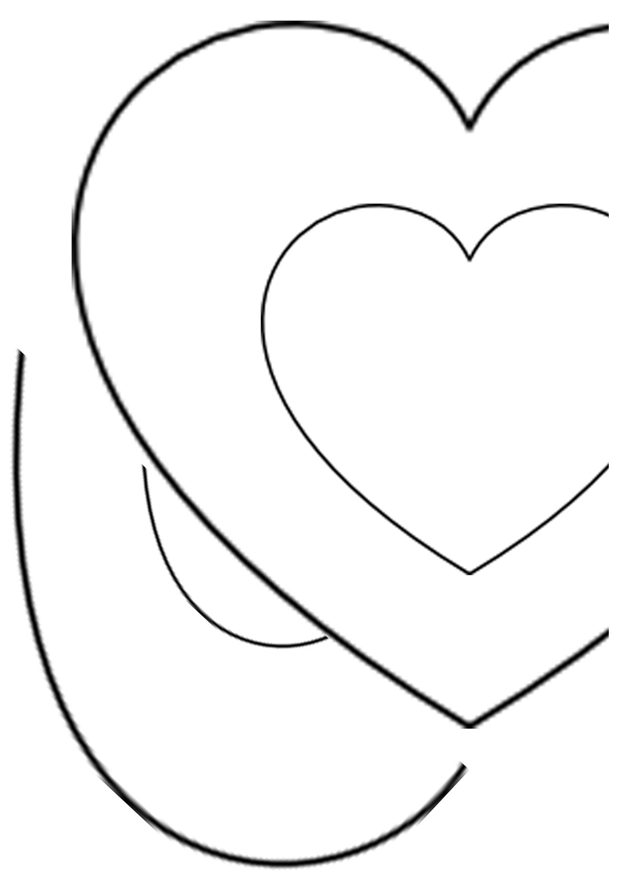 Сердце раскраска