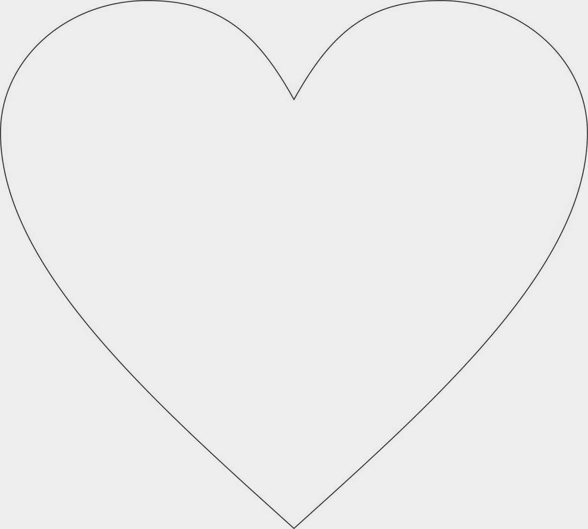 Открытка сердечко шаблон