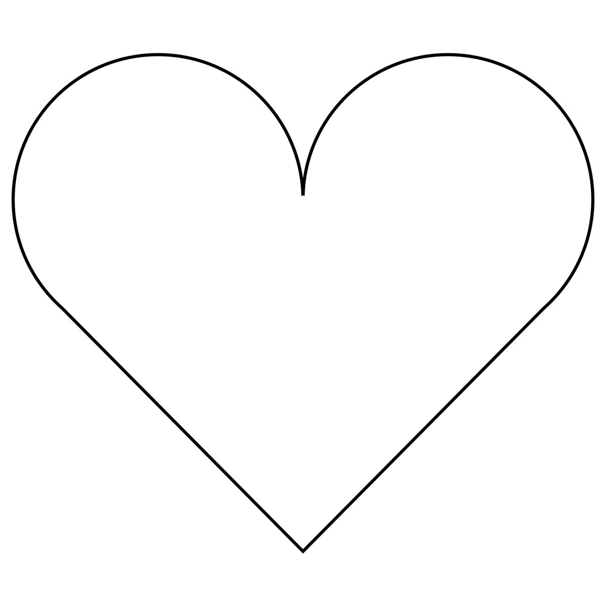 Контур сердца на прозрачном фоне