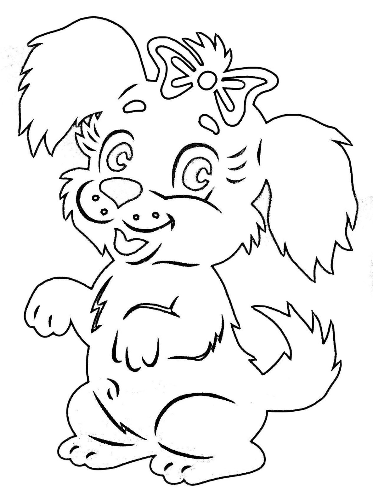 Вытынанки на окна зверюшки