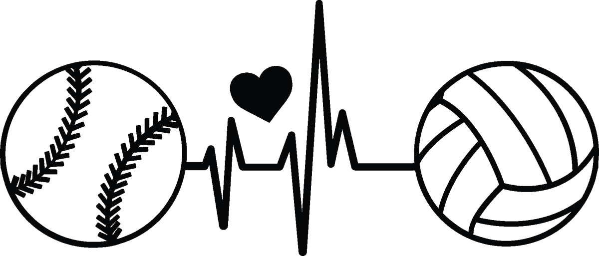 Наклейка спортсмены волейбол