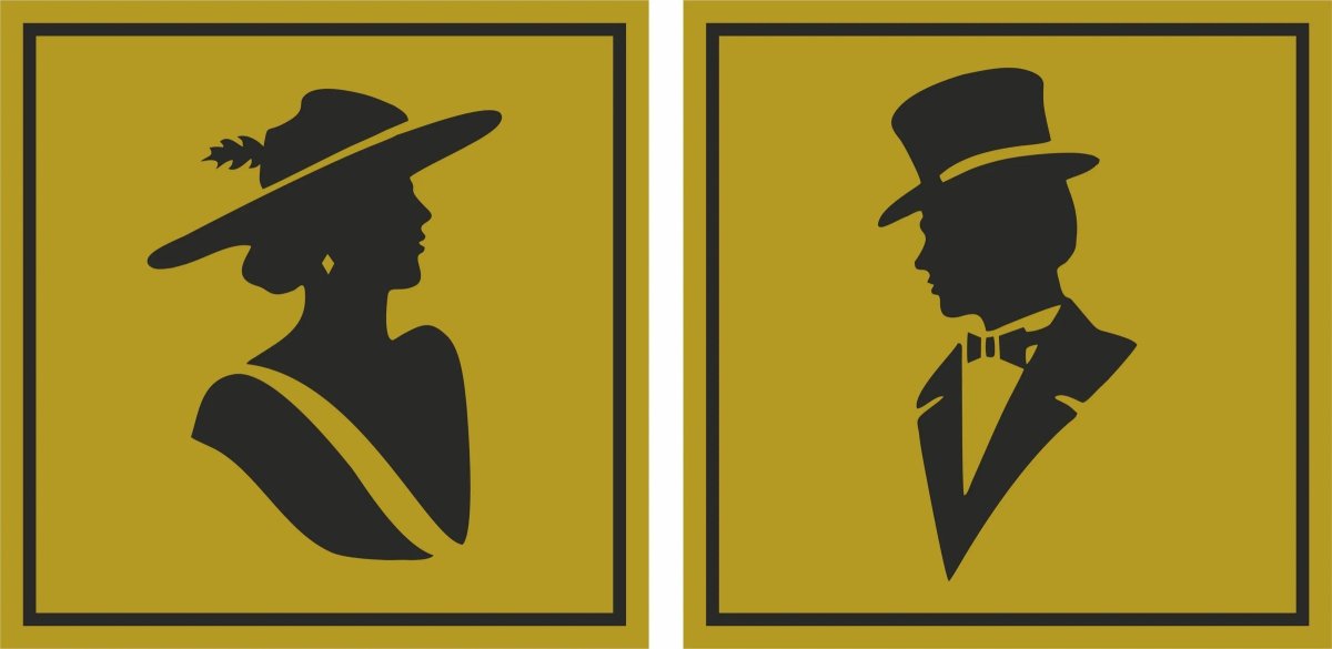 Табличка женский туалет