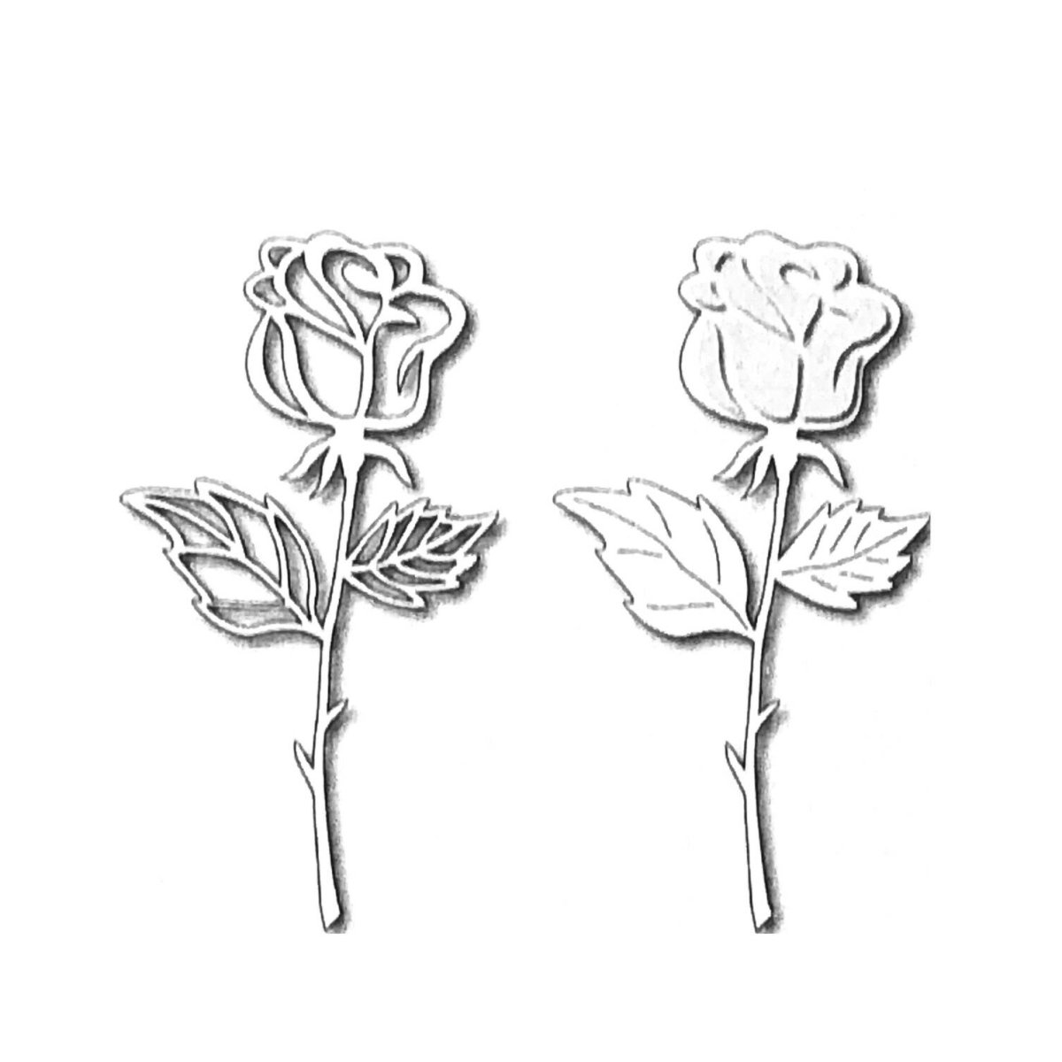 Роза для резки лазером