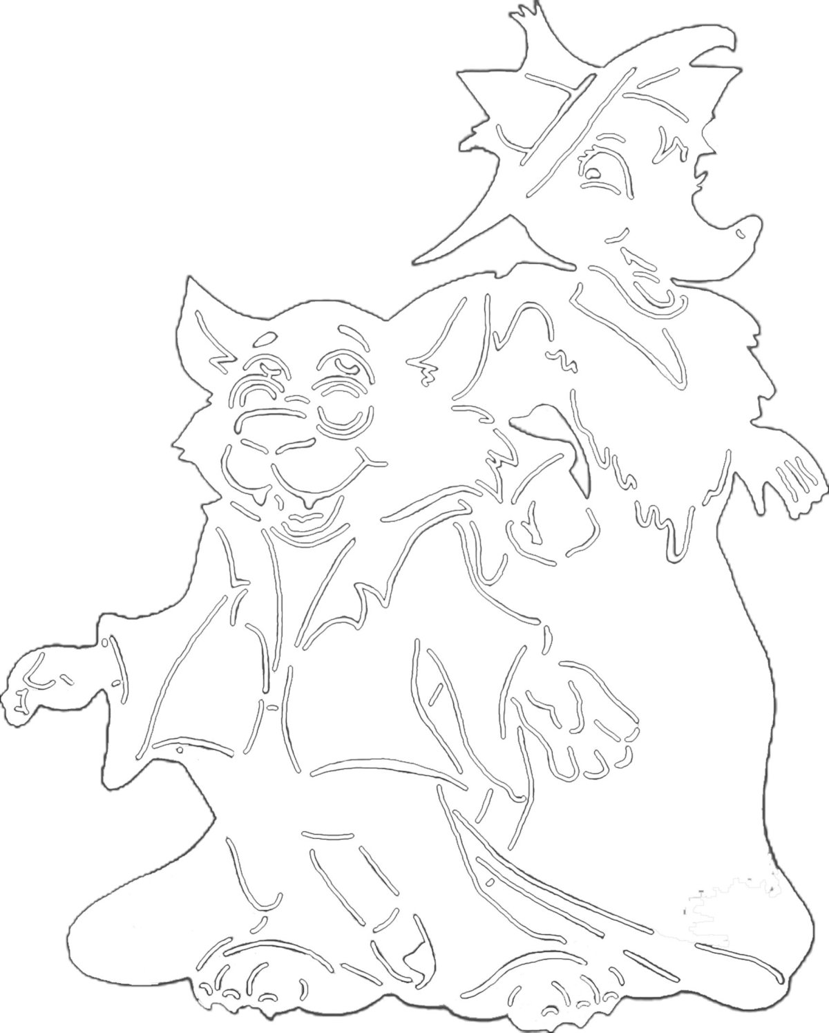 Буратино. Раскраска.