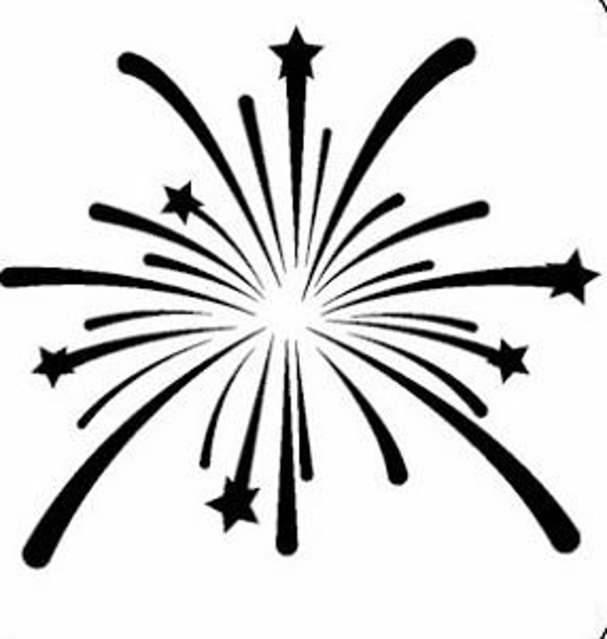 Трафарет Звёздочки