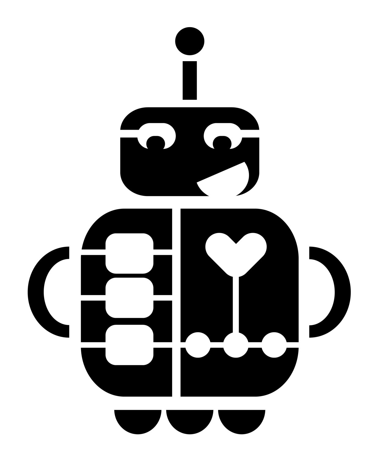 Робот трафарет