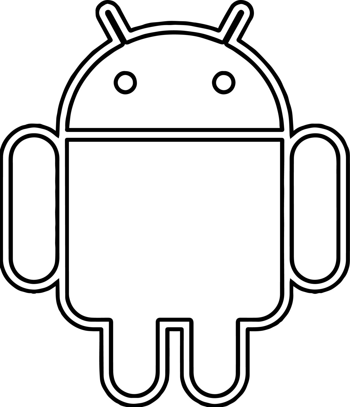 Трафарет робот