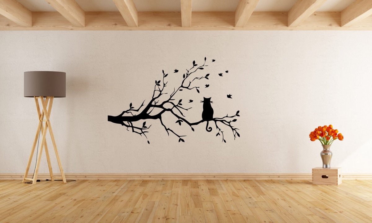 Трафареты с кошками на дереве для декора