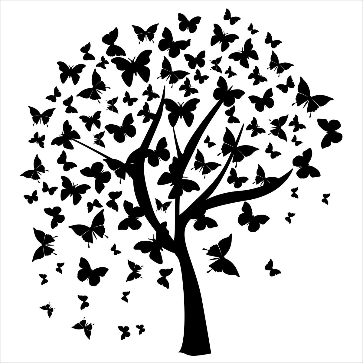 Трафарет "дерево"