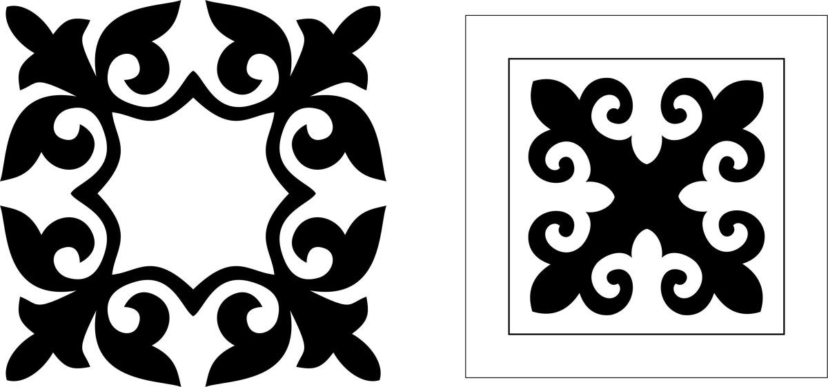 Трафарет "восточные узоры"