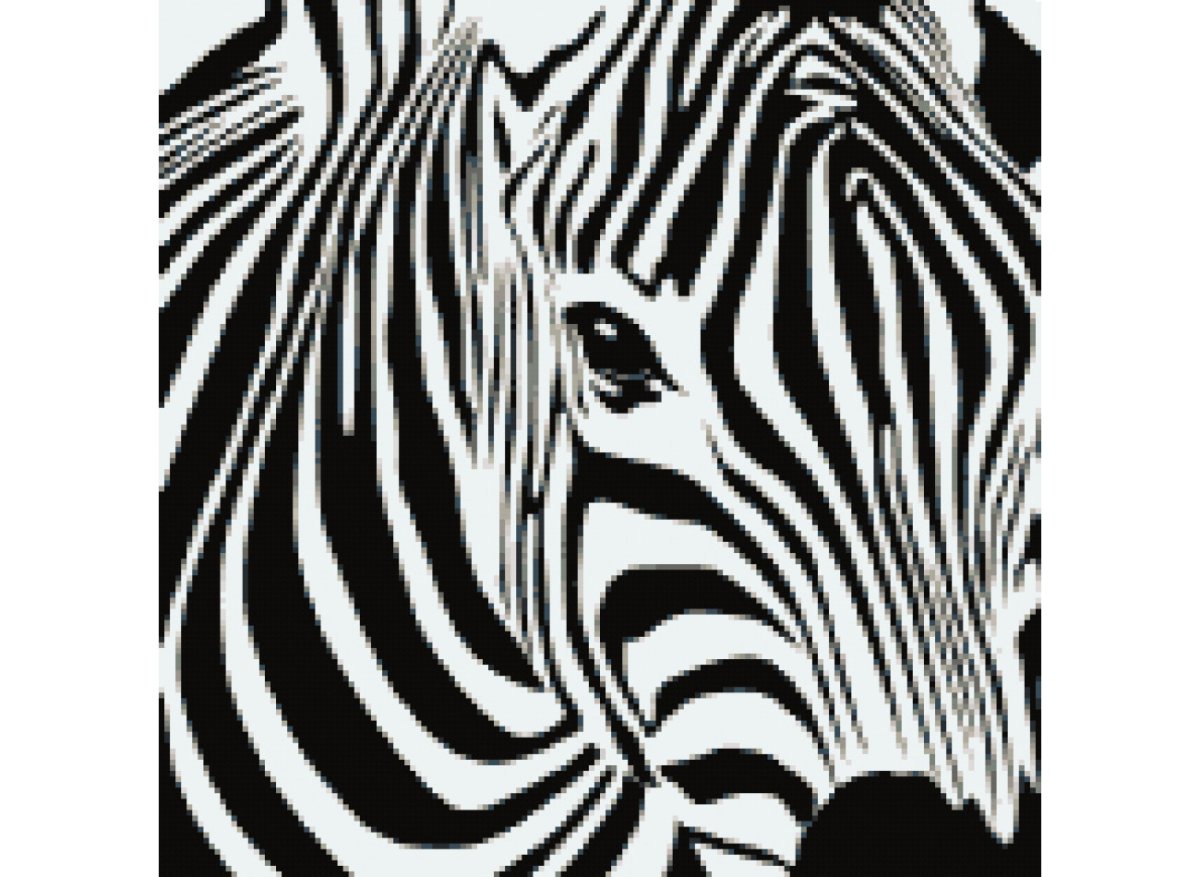 Зебры трафарет для панно