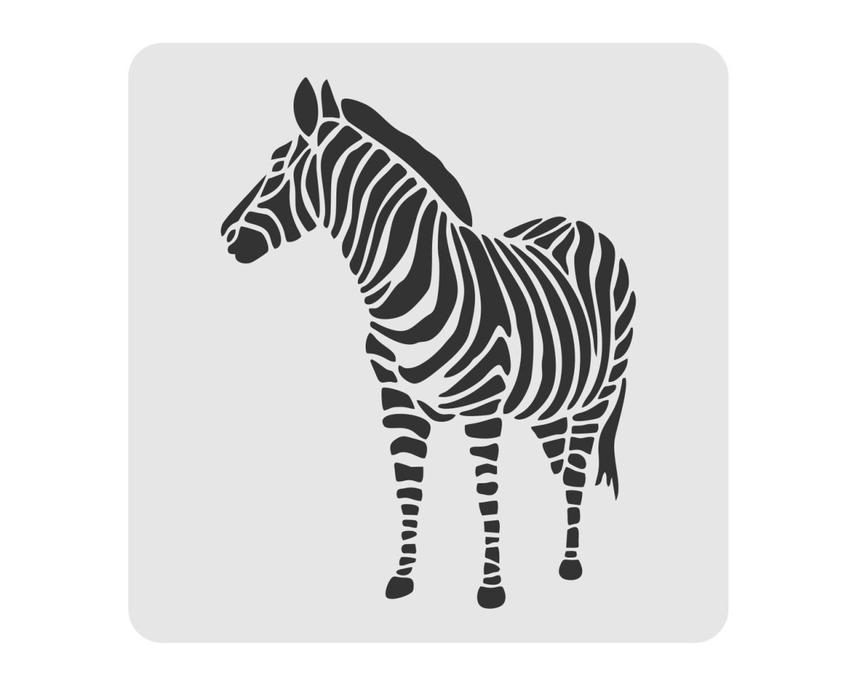 Принт зебры трафарет на ногти