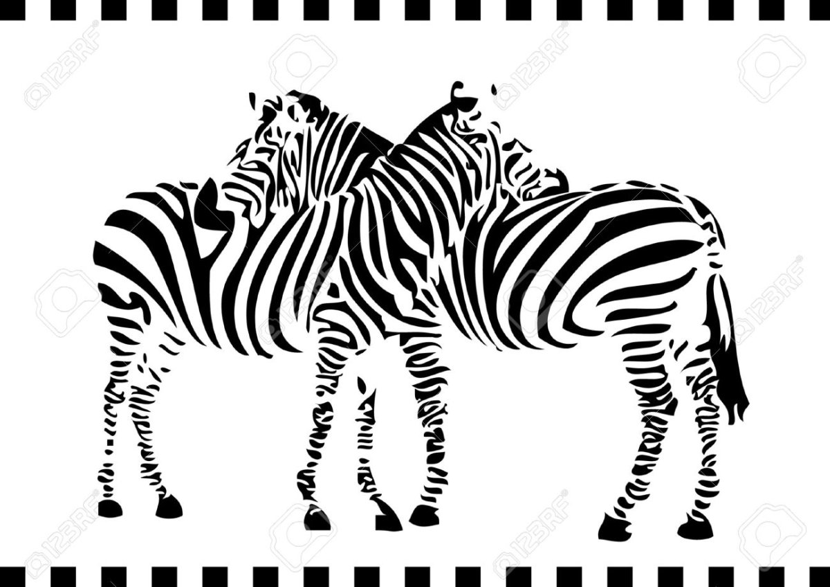 Трафарет Зебра