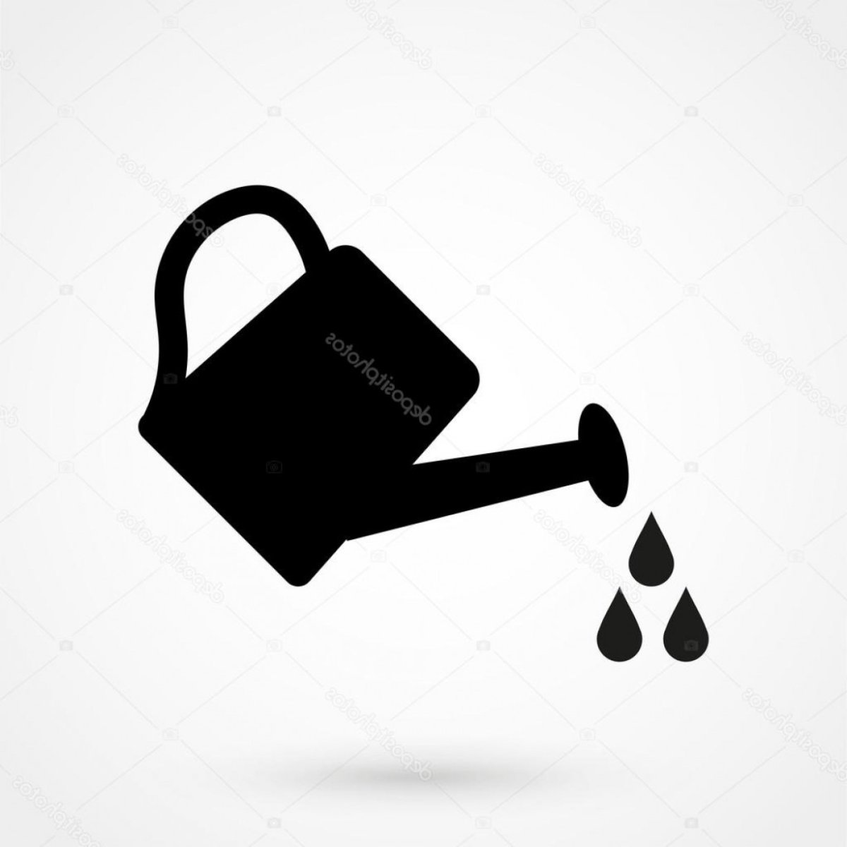 Значок лейка с каплей