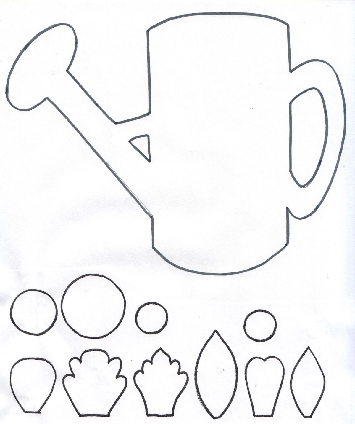 Лейка трафарет