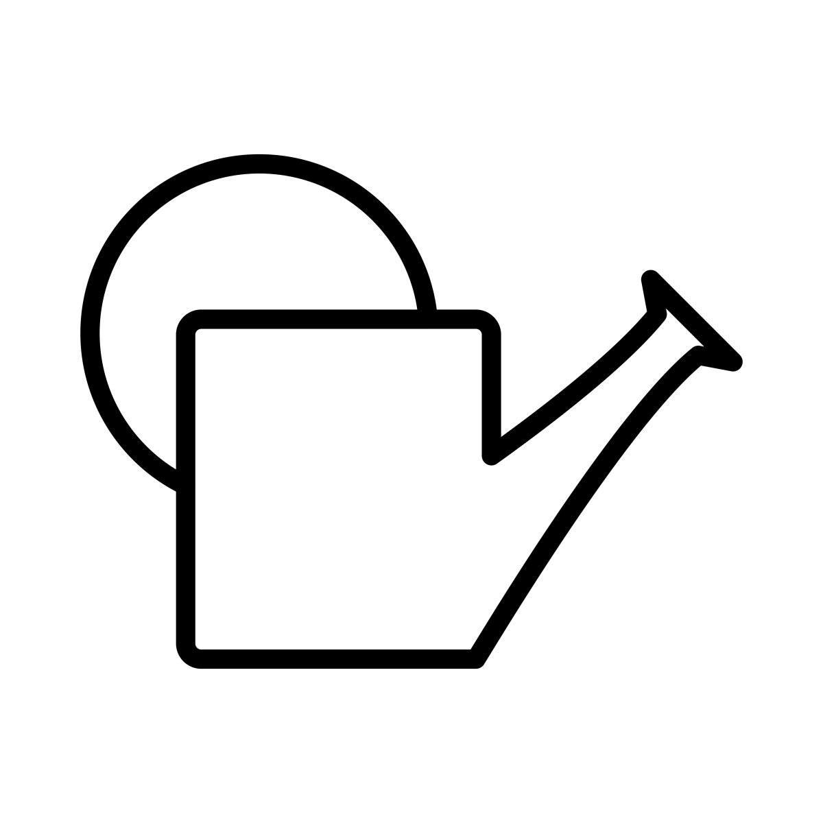 Лейка трафарет