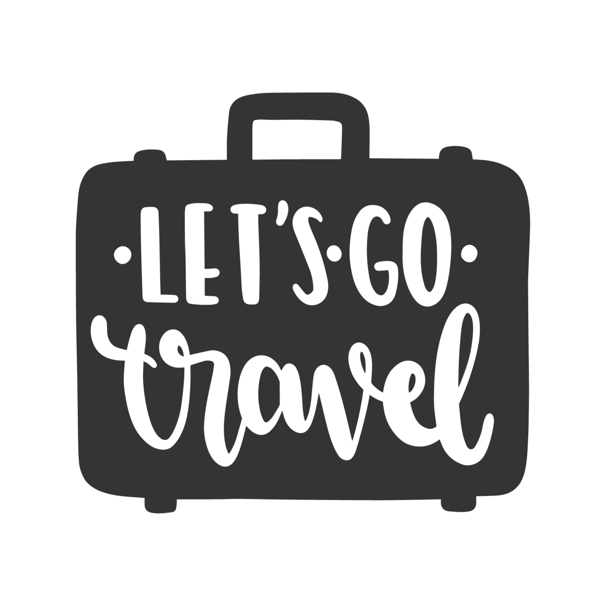 Трафарет чемодана для вырезания