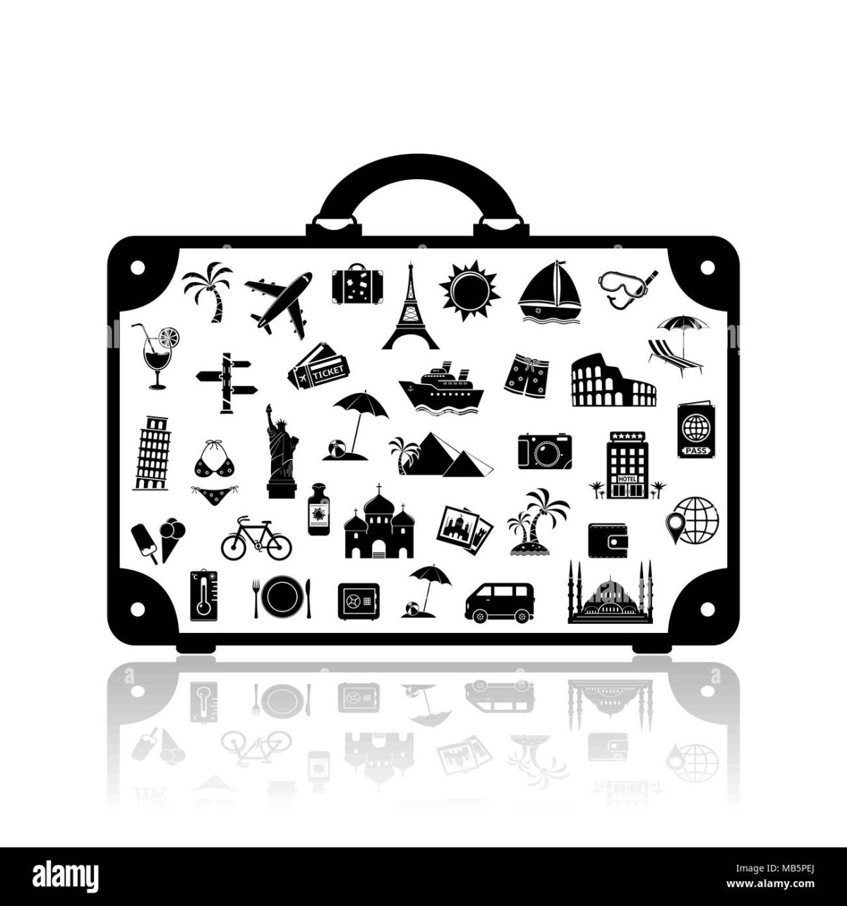 Чемодан раскраска для детей