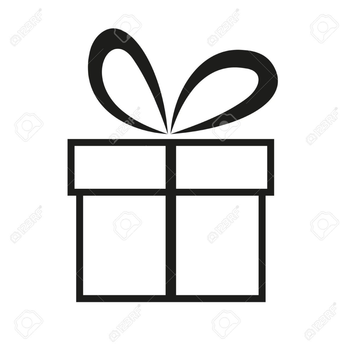 Бирки на подарки черно белые