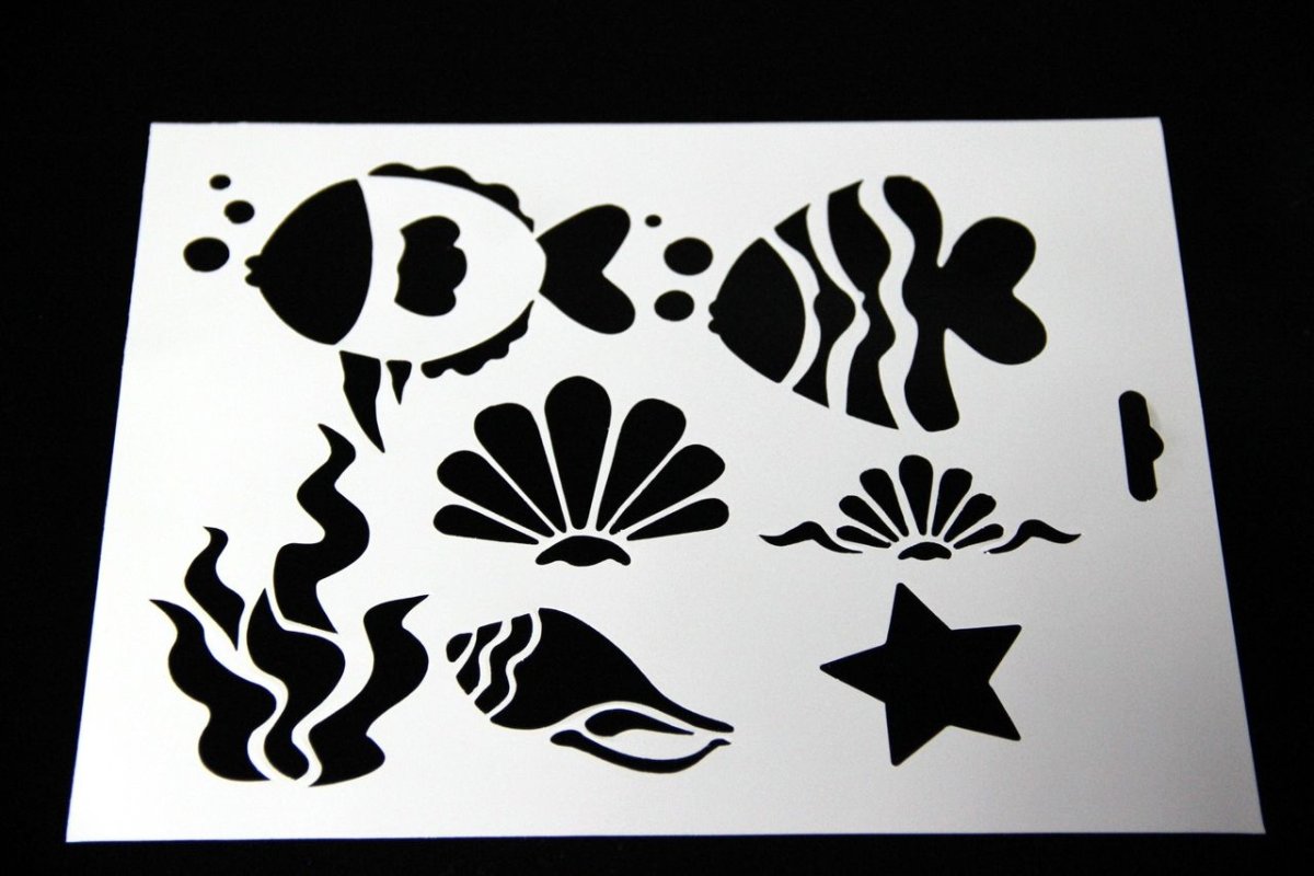 Трафареты рыбы для декора