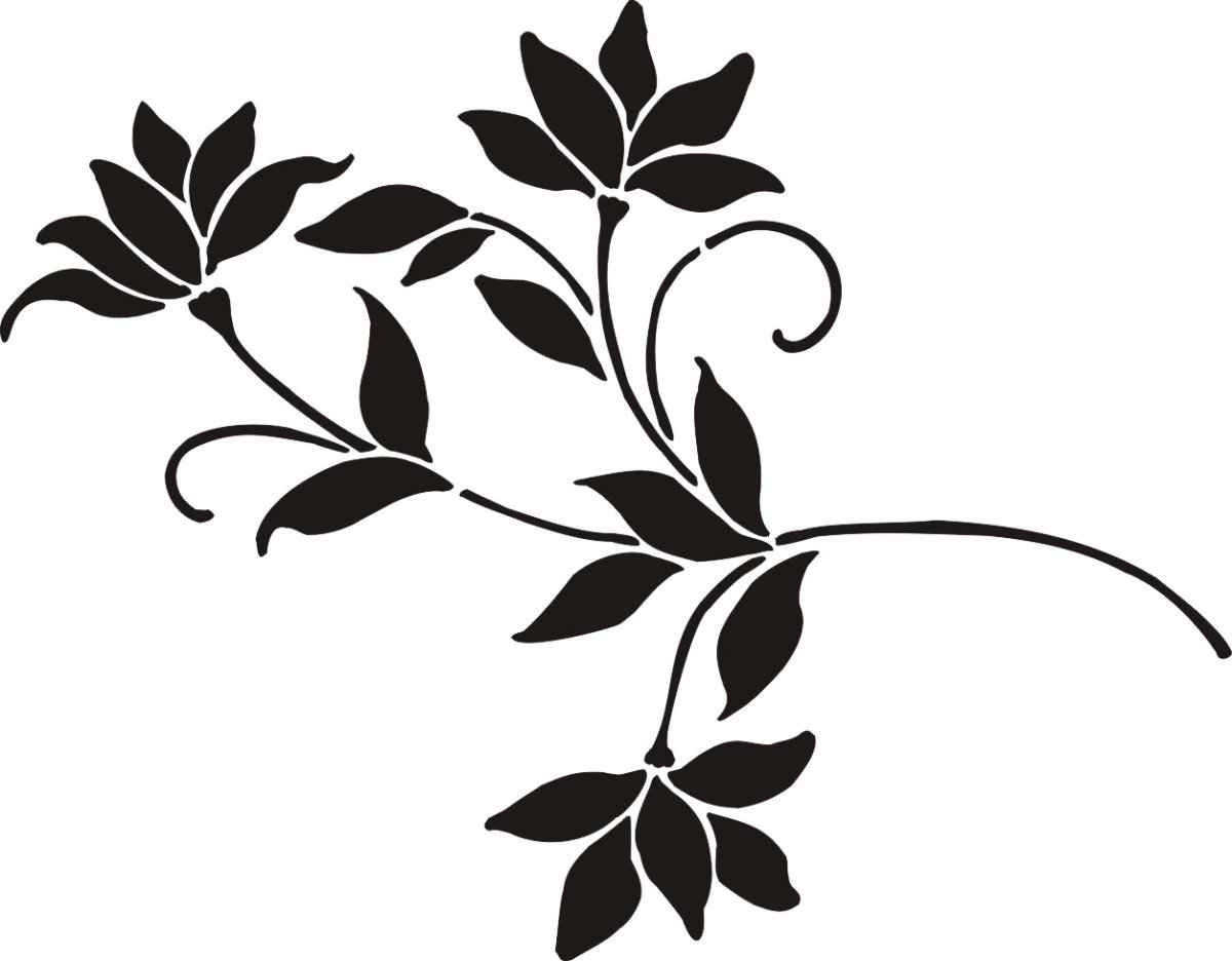 Трафарет "цветы"