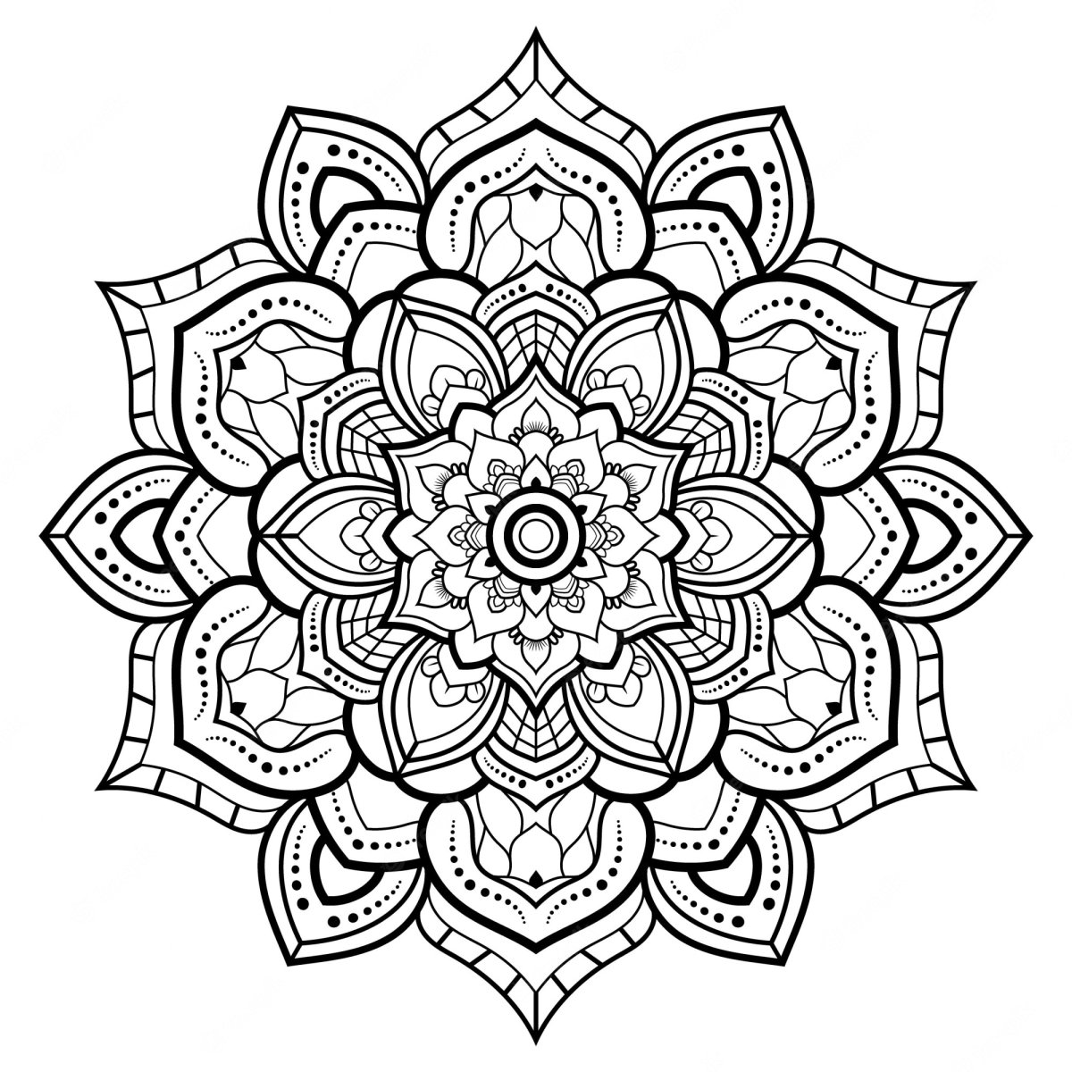 Мандалы для раскрашивания ручной