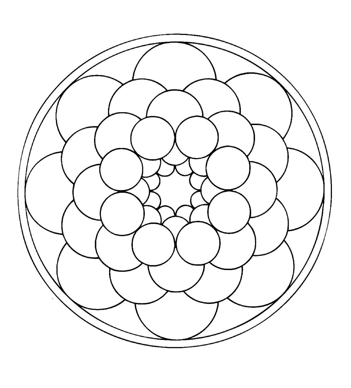 Геометрический орнамент на посуде раскраска