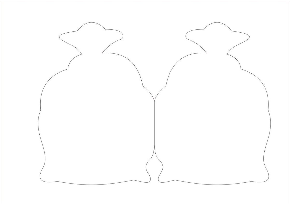 Фигурные трафареты для открыток