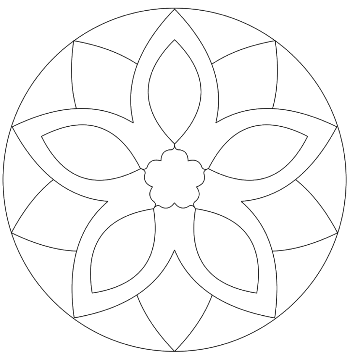 Трафарет для рисования мандал